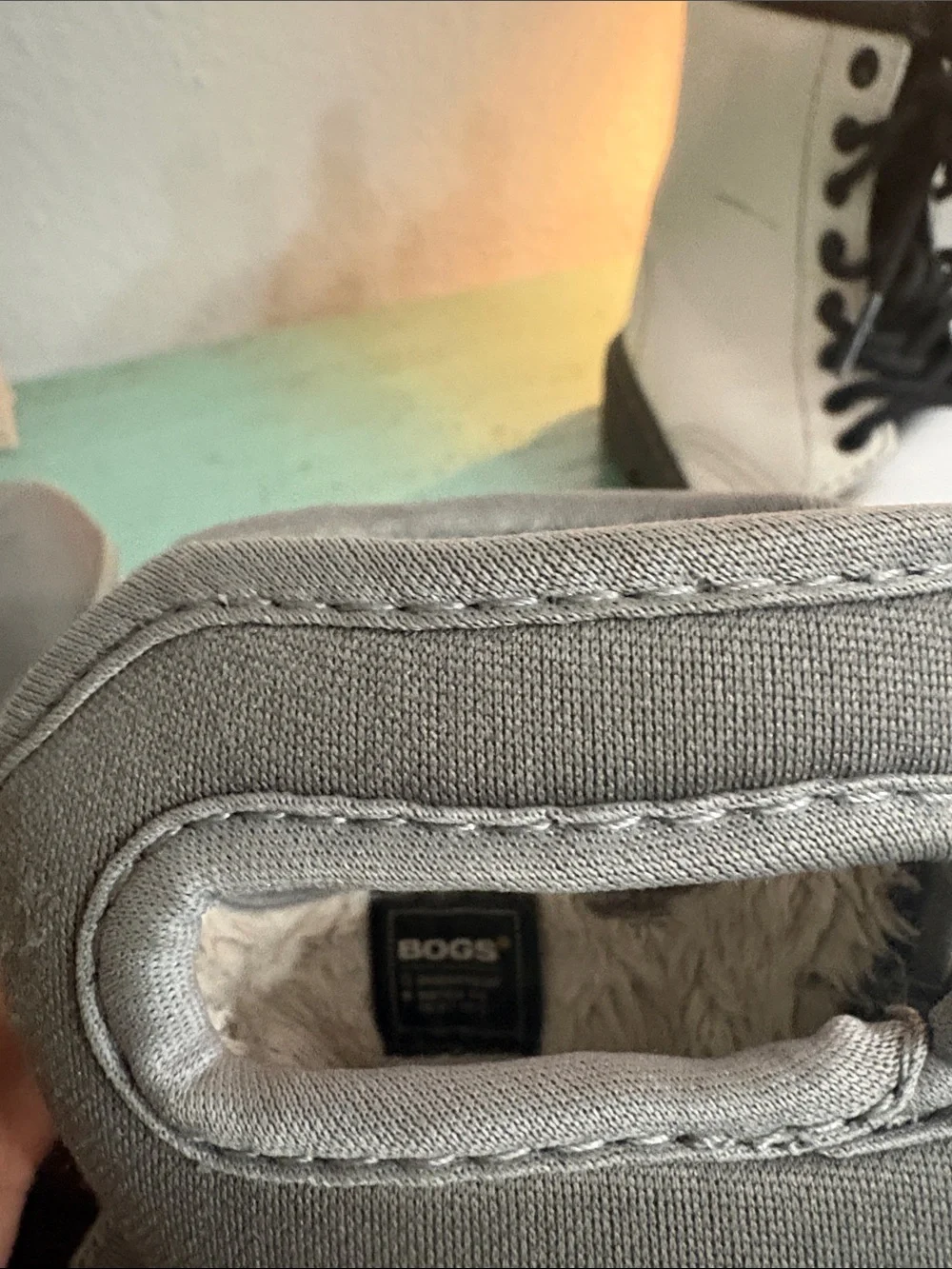 Bogs Toddler Gray Easy-Grab Winter Boot